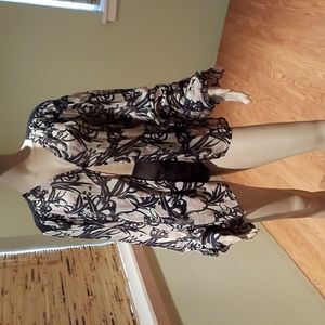 Winter Kate Silk Layering Blouse Kimono Style Sleeves Size L